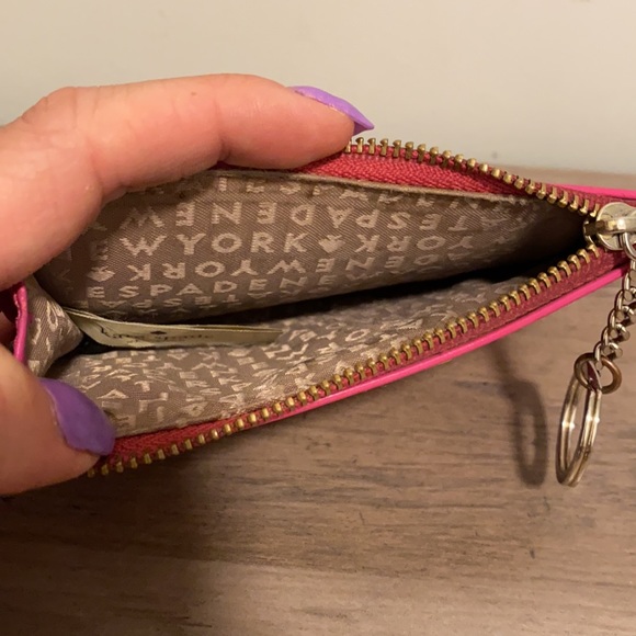 Bright Pink Kate Spade Keychain Wallet - Picture 5 of 6